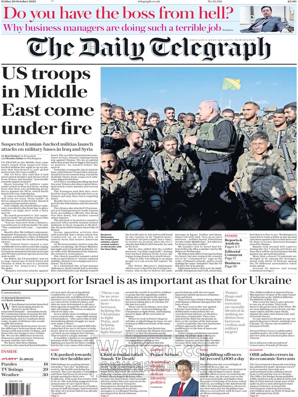 The Daily Telegraph - 20 October 2023 (.PDF)