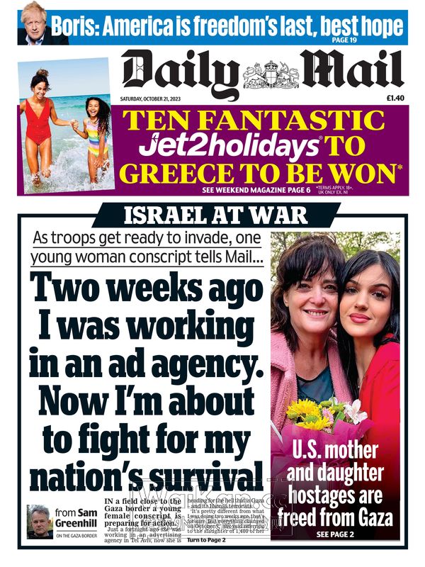 Daily Mail - 21 October 2023 (.PDF)