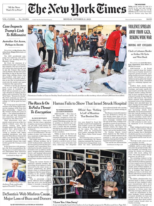 The New York Times - 23 October 2023 (.PDF)