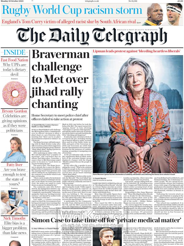 The Daily Telegraph - 23 October 2023 (.PDF)