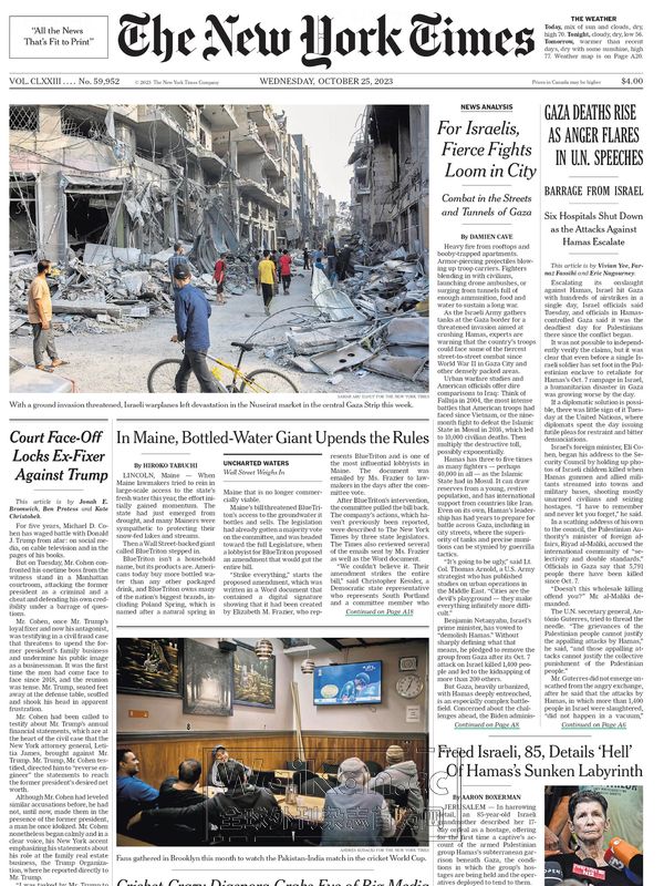 The New York Times - 25 October 2023 (.PDF)