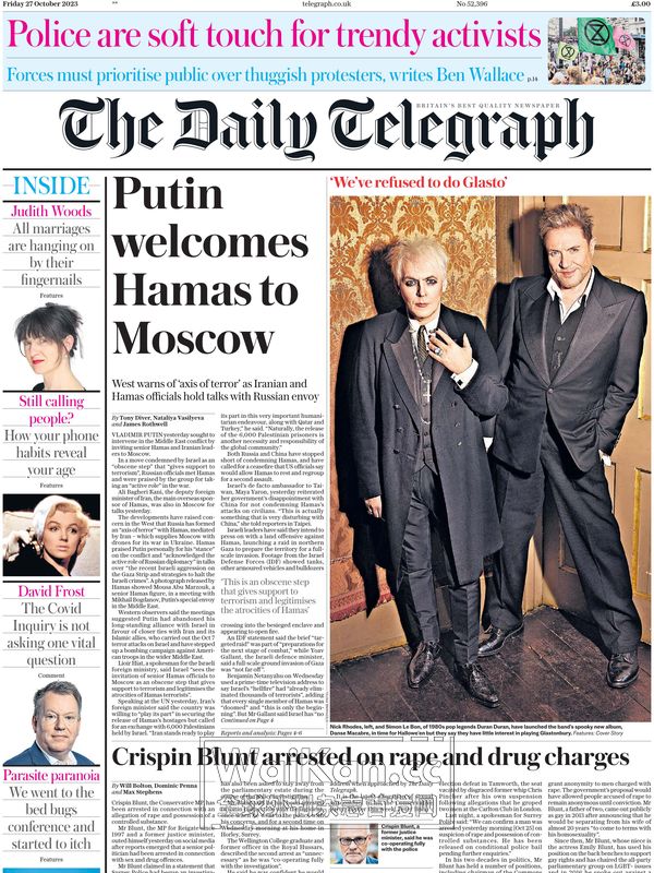 The Daily Telegraph - 27 October 2023 (.PDF)