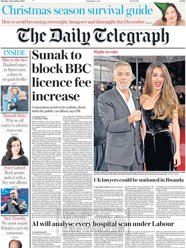 The Daily Telegraph - 4 December 2023 (.PDF)