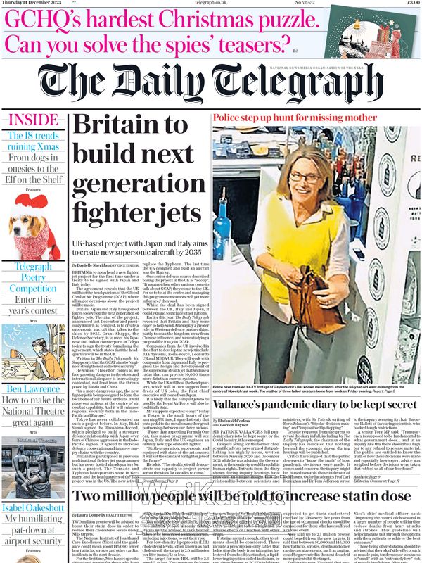 The Daily Telegraph - 14 December 2023 (.PDF)
