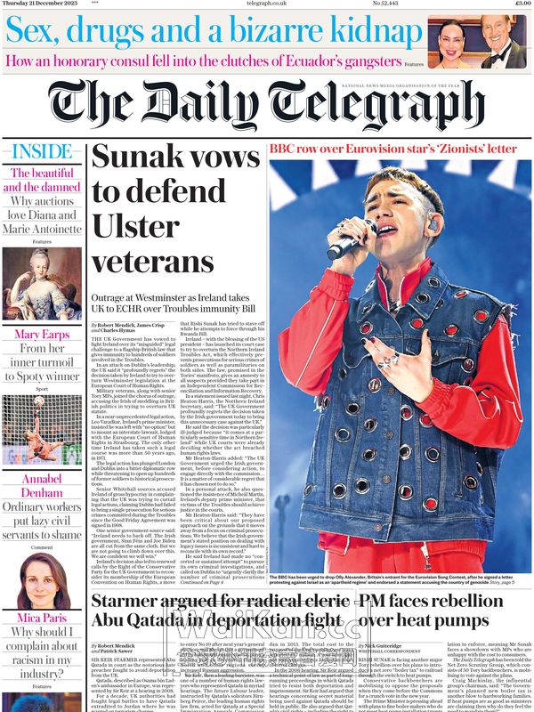 The Daily Telegraph - 21 December 2023 (.PDF)