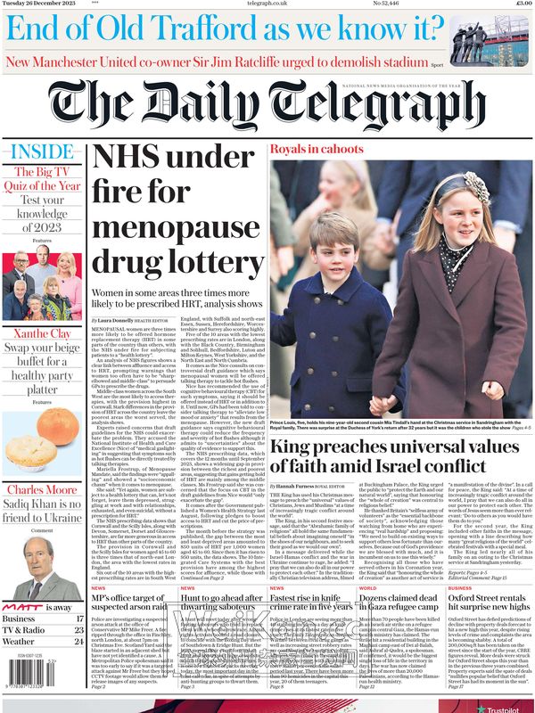 The Daily Telegraph - 26 December 2023 (.PDF)