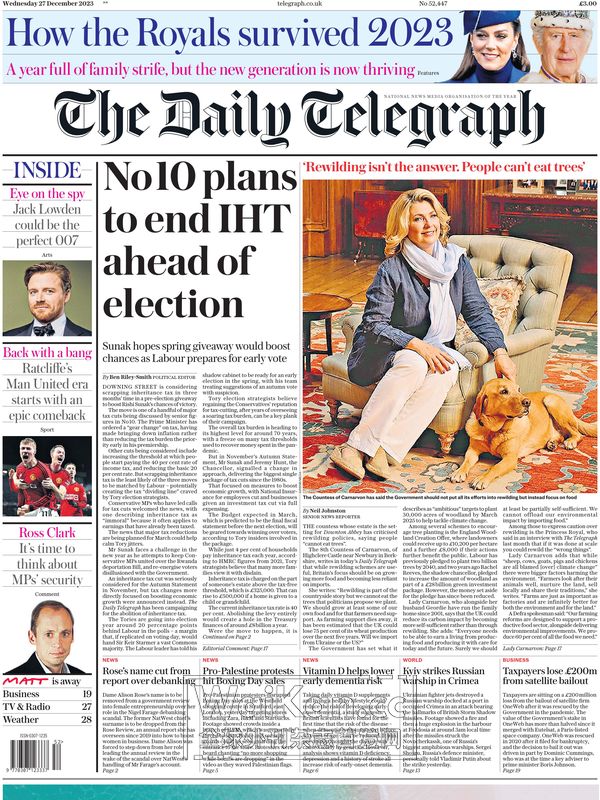 The Daily Telegraph - 27 December 2023 (.PDF)