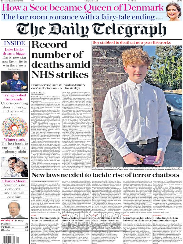 The Daily Telegraph - 2 January 2024 (.PDF)