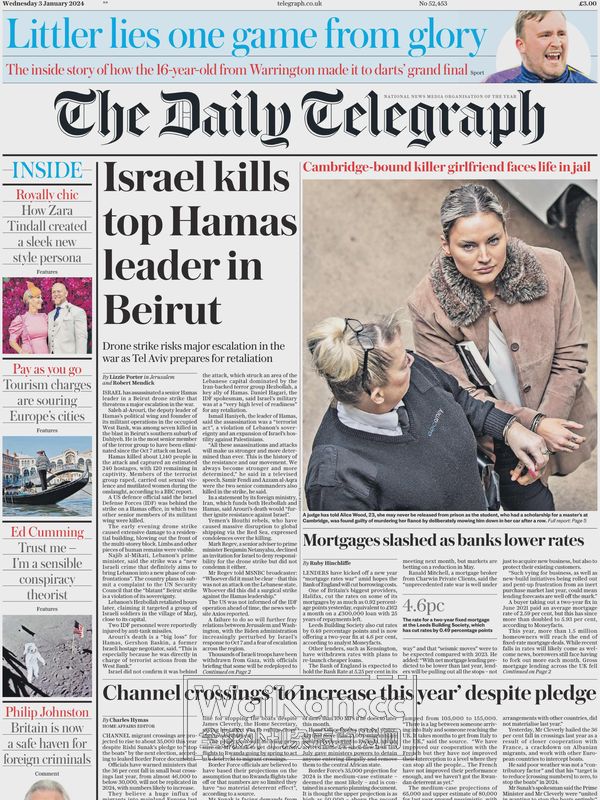The Daily Telegraph - 3 January 2024 (.PDF)