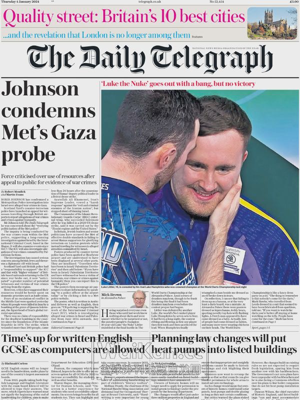 The Daily Telegraph - 4 January 2024 (.PDF)