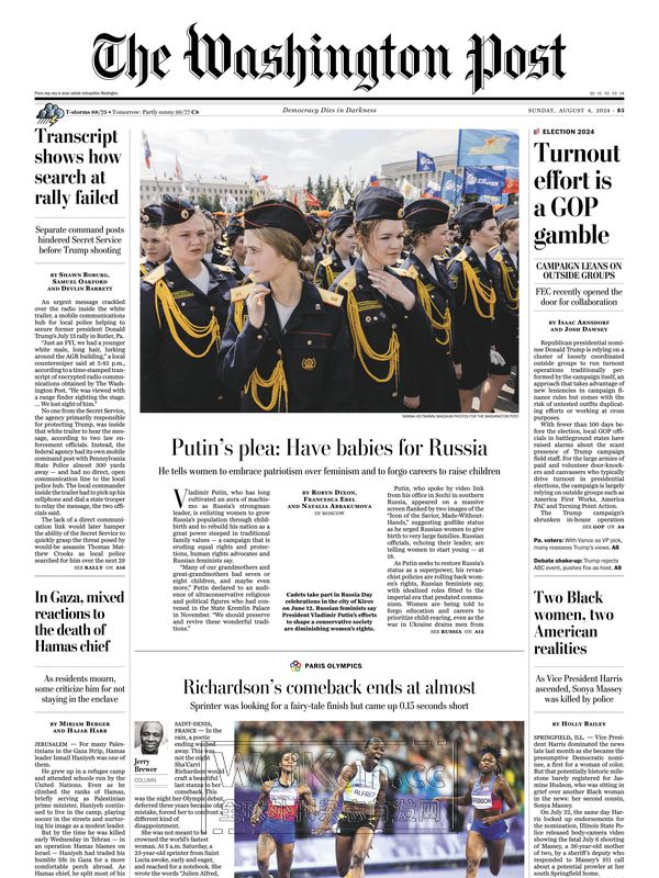 The Washington Post – August 04, 2024 (.PDF)